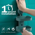 thumbnail image 2 of Soap Bar Holder Soap Dish for Shower Suction Cup Wall Mounted NO-Drilling Self Draining Removable Waterproof Strong Vacuum Suction Bar Sponge Holder for Bathroom Bathtub Kitchen Sink, 2 of 18