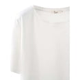 thumbnail image 3 of Amazingfashion Womens Solid Color T-shirt, Classic Loose Round Neck Short Sleeve Tops, 3 of 3