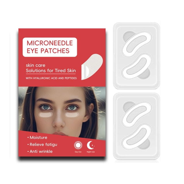 SharkTRUE Masque pour les Yeux en Microneedle : Hydratation Profonde, Soulève et Resserre, Réduit les Ridules et les Cernes