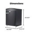 thumbnail image 3 of Conserv 3.2 cu. ft. Retro Convertible Refrigerator-Freezer Frost Free in Black, 3 of 12