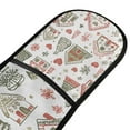 thumbnail image 4 of Yayeee Double Oven Mitt Kitchen Heat Resistant Baking 35" x7" Quilted Glove, Nordic Christmas House, 4 of 6