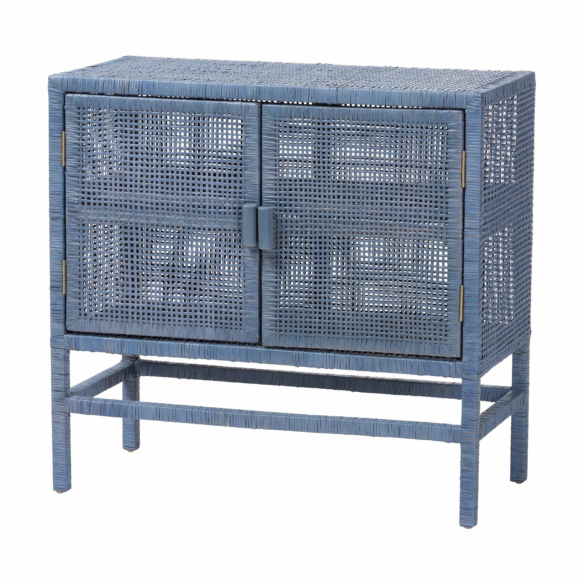 bali & pari Vivan Boho Storage Cabinet, 2-Tier, Navy Blue