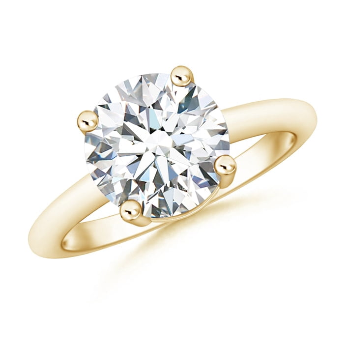 Round Moissanite Solitaire Engagement
