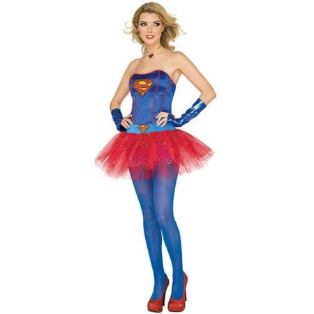 Supergirl Corset Top Adult Halloween Accessory
