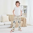 thumbnail image 6 of Kids' Pajama Pants Soft Relaxed Fit Sleep Pants Lounge Pants with Pockets Various Colors and Sizes Butterflies Small, 6 of 9