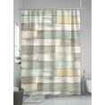 thumbnail image 5 of Shower Curtain Sage Green Wood Grain Bathroom Curtains with Hooks, Waterproof Fabric Rustic Retro Wooden Bath Shower Curtains Set for Bathroom Bathtubs Decor 36x72 Inch, 5 of 8