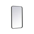thumbnail image 6 of Soft corner metal rectangular mirror 18x30 inch in Black, 6 of 9