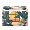 thumbnail image 7 of Yayeee Collapsible Cube Storage Bin with Lid Fabric Closet Decorative Basket with Handles, Pink Sunset, 7 of 7