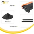 thumbnail image 3 of Toner Bank 5-Pack Compatible Toner Cartridge for Brother TN-420 HL-2135W 2220 2230 2240L 2240D 2250DN 2250DNR 2270DW 2275DW 2280DW, MFC-7240 7360N 7460DN 7860DW, DCP-7060 7065DN 7070DW Black, 3 of 9