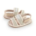 thumbnail image 6 of Gyratedream Baby Toddler Infant Girls Boys Soft Open Toe Summer Sandals Flower Princess Flat Shoes 0-18Months, 6 of 9