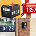 thumbnail image 4 of KAKOWELY 2pcs Self Adhesive Number Stickers Reflective Decals Mailbox Number Stickers,3.94"X1.97"(LxW), 4 of 5