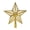 Gold, variant on Silver Silver Small Hollow Star Christmas Tree Topper 6.7 Inch Plastic For Christmas Tree Decor