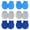 Multicolor, variant on TELOLY 6 Pairs Baby Mittens,Cotton Newborn Mittens No Scratch,Baby Mittens 0-6 Months,Style1