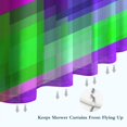 thumbnail image 6 of Purple and Pink Checkered Pattern Modern Waterproof Shower Curtain Set with 12 Hooks, Washable Decorative Bathroom Shower Curtain, 6 of 6