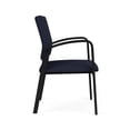 thumbnail image 2 of Newport Reception Waiting Room 18.5" Guest Chair / Black Steel / Navy Blue, 2 of 5