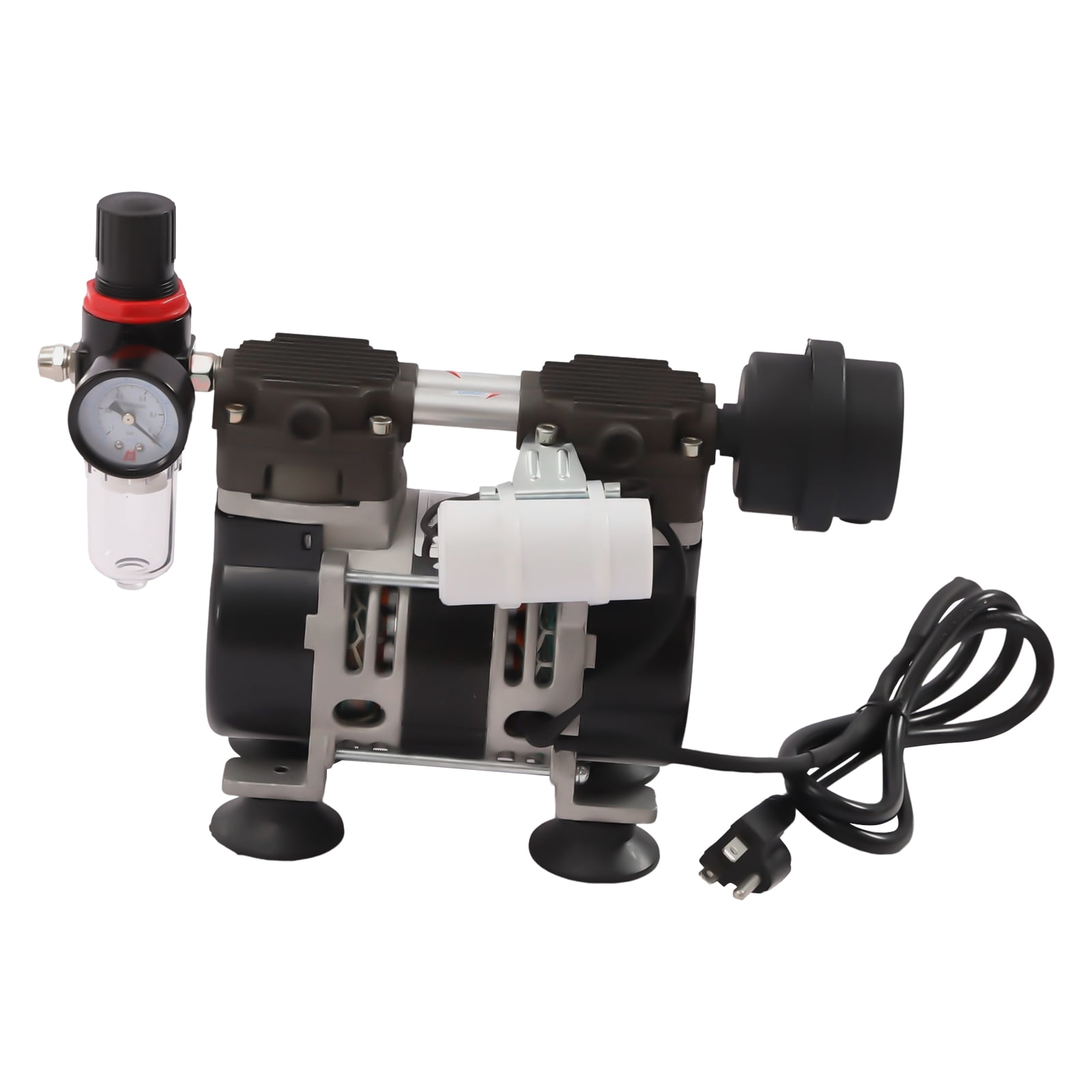 Miumaeov Lab Diaphragm Vacuum Pump, Oil Free Oilless Medical Pump, 95Kpa Air Pump with Air Filter (200W)