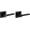 Satin Black, variant on Baldwin 5285190RENT Contemporary Right Handed Single Cylinder Keyed Entry Door Lever Set -
