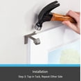 thumbnail image 5 of Kenney Fast Fit 5/8" No Measure Curtain Rod Brackets, Set of 2, Polished Pewter, 5 of 7