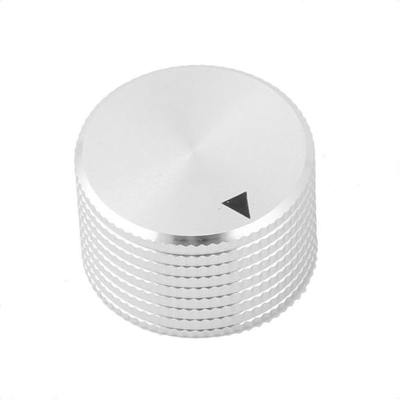 Aluminum Alloy Knurled Cap Potentiometer Control Knob 6mm Hole Dia