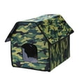 thumbnail image 2 of Refugio para gatos callejeros Yinane casa para gatos al aire libre impermeable y resistente al viento 45 cm x 33 cm x 38 cm, 2 of 8