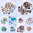 thumbnail image 4 of Xiao Hua 2 piezas de piedra de pulido de piedra natural roja cruda, accesorio de bricolaje hecho a mano de piedra natural, planta en maceta, piedra de decoración de pecera de 15-20 mm, 4 of 5