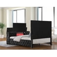 thumbnail image 5 of Encore Modern King Bed with Tufted Headboard & TV Storage|Solid Wood Construction, 5 of 9
