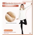 thumbnail image 5 of Mallas térmicas de invierno para mujer, calentitas en terciopelo, opacas, negras y colores naturales., 5 of 5