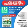 thumbnail image 4 of Aceite de pescado masticable con Omega 3 para perros BARK&SPARK 360, 180 golosinas, 4 of 8