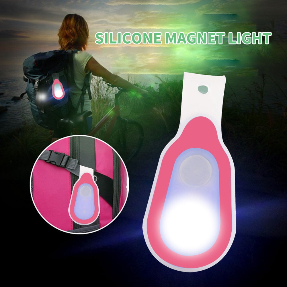 Portable Solar LED Magnetic Strap Light Running Luminous Warning Clip Lamp