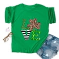 thumbnail image 4 of QIPOPIQ T-Shirts à Manches Courtes pour Femmes à Col Rond T-Shirts de la Saint-Patrick T-Shirt pour Dames T-Shirt Shamrock T-Shirt Vert T-Shirts de la Saint-Patrick T-Shirts Amples Léopard T-Shirts de Fête T-Shirts Graphiques Aubaines, 4 of 4