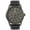 Gunmetal, variant on Carribean Joe Men's Analog Watch, 42.5mm Silver-Tone Round Case, Dark Green Dial with Faux Subdials, Brown Vegan Leather Strap, Quartz Battery Movement