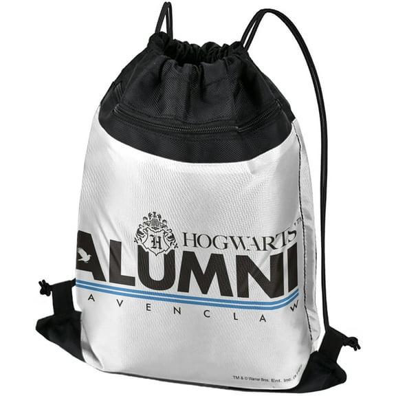 Harry Potter Ravenclaw Alumni Drawstring Backpack Sports Bag Sackpack 17" x 13", Perfect for Gym, Yoga or Practice