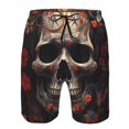 thumbnail image 3 of Fotbe Vintage Butterfly Flower Skull Trajes de Baño Estampados para Hombre, Shorts de Verano de Secado Rápido, Ropa de Playa, Bañadores-Small, 3 of 5