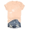 thumbnail image 2 of Nouveaux et Tendances T-Shirts Graphiques Uooqdmx pour Femmes, Hauts Floraux pour Femmes, Mode Plage pour Femmes, Mignons Col Rond Tournesol Graphique Décontracté Imprimé, Hauts de Printemps pour Femmes 2025, Beige TG, 2 of 3