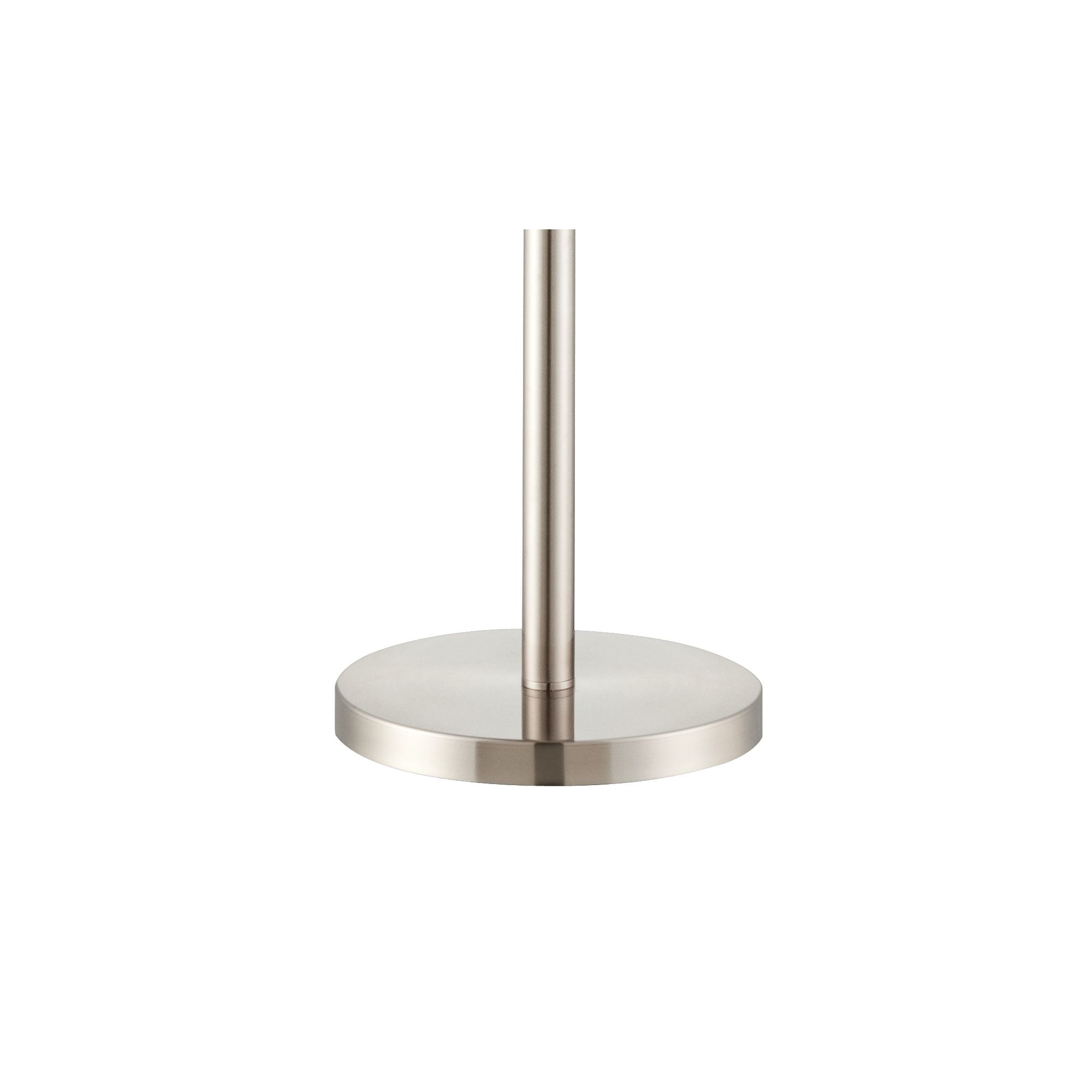 Possini Euro Design Modern Torchiere Floor Lamp Brushed Steel Frosted White Acrylic Shade Dimmable For Living Room Bedroom Uplight