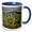 Blue/White, variant on 3drose, Italy, Florence, the Old Wall of the City, 11oz Two-tone Yellow Mug