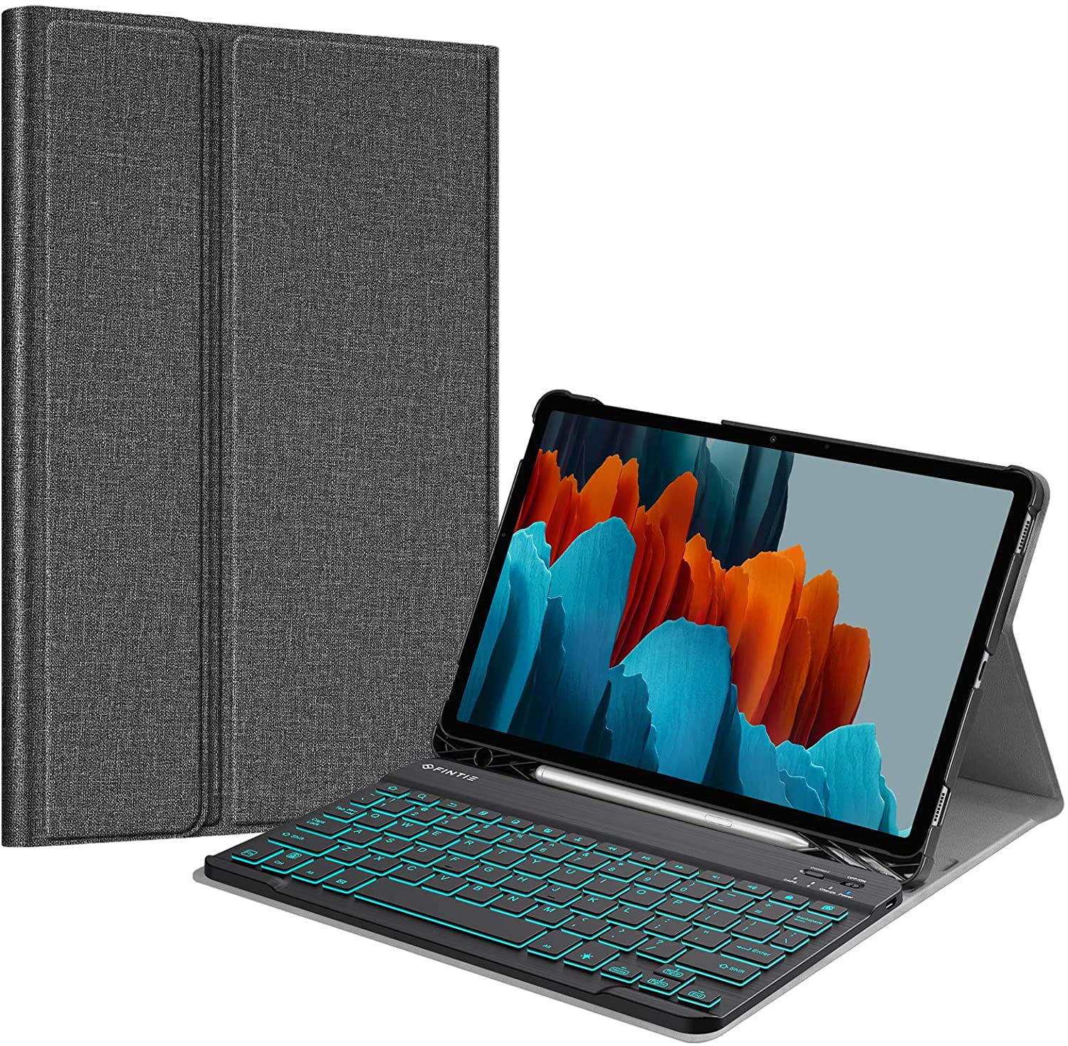 Fintie 7 Color Backlit Keyboard Case for Samsung Galaxy Tab S8 (2022