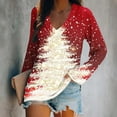 thumbnail image 2 of asdoklhq Christmas Womens Sweatshirts Fashionable Christmas Lady Printed Top Multicolor M, 2 of 4