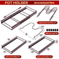 thumbnail image 4 of Soporte para ollas y sartenes, organizador de sartenes con 7 compartimentos ajustables para gabinetes, soporte para tapas de ollas, estante para sartenes para cocina, 4 of 7