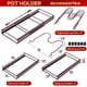 thumbnail image 4 of Soporte para ollas y sartenes, organizador de sartenes con 7 compartimentos ajustables para gabinetes, soporte para tapas de ollas, estante para sartenes para cocina, 4 of 7