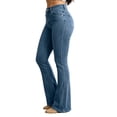 thumbnail image 6 of Dagugfen Jeans for Women Flare Leg High Waist Slim Fitted Denim Pants Butt Lifting Fashion Casual Pants with Pockets, 6 of 7