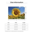 thumbnail image 5 of Rateoe Sky Golden Sunflower Field A Pattern Flannel Throw Blanket, Ultra-soft Blanket for Bed, Couch, Car, Hypoallergenic Anti-pilling blanket-50"x40"(Horizontal), 5 of 6