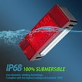 VINAUO Boat Trailer Marine Tail LED Lights, IP68 Waterproof Submersible Light Kit for Trucks