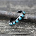 thumbnail image 5 of rygai Retro Ethnic Style Turquoise Small Round Beads Ring Women Jewelry Accessories, 5 of 8