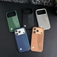 thumbnail image 7 of for iPhone 14 Pro Max Case, [Feels Good in The Hand] Scratch Resistant PU Leather Phone Cover Non-Slip Comfortable Hand Grip Slim Lightweight Phone Case for iPhone 14 Pro Max, Black, 7 of 7