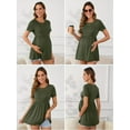 thumbnail image 6 of Yawrut 3-Piece Women's Pregnant Short Sleeved Girdle The Waist T-Shirt, 6 of 7