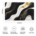 thumbnail image 3 of Black and Gold Marble Layered Waves Pattern Bathroom Rugs Mat,Non Slip Microfiber Bathroom Rug,Rubber Backing,Soft Bathroom Mats for Bathroom Floor,Tub and Shower,20x32in(50x80cm), 3 of 5