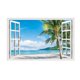 thumbnail image 1 of 43,5 x 70 cm (el diagrama del producto es el diagrama principal) Calcomanía de ventana de simulación - Calcomanía de paisaje de pared 3D Póster de paisaje Decoraciones Decoración de sala de estar Bañ, 1 of 5