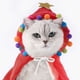 thumbnail image 4 of Disfraz navideño para mascotas, capa navideña para cachorros, para gatos y perros de tamaño pequeño a mediano, 4 of 5