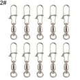 thumbnail image 5 of SPRING PARK 10Pcs Fishing Connector Pin Bearing Rolling Swivel Stainless Steel Snap Fishhook, 5 of 6